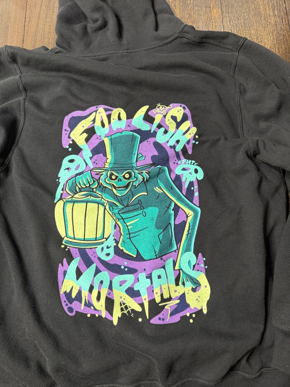 Disney’s Haunted Mansion Hatbox Ghost Foolish Mortals Hoodie